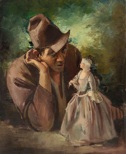 Jean D'ESPARBES (1899-1968)
Man with a doll
Oil...
