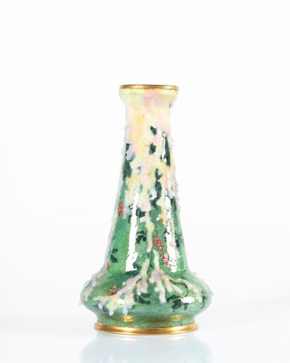 Jules SARLANDIE (1853-1910)
Vase enamelled...