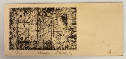Claude VISEUX (1927 2008). 
Set of three...