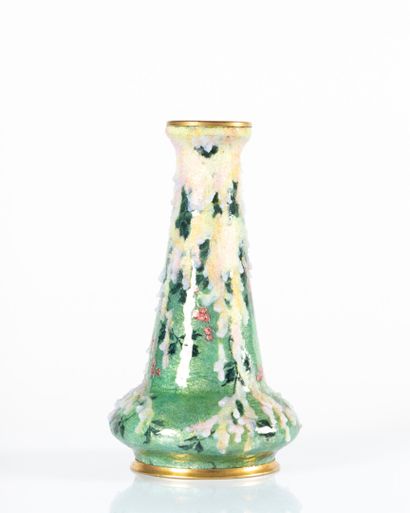 Jules SARLANDIE (1853-1910)
Vase enamelled...