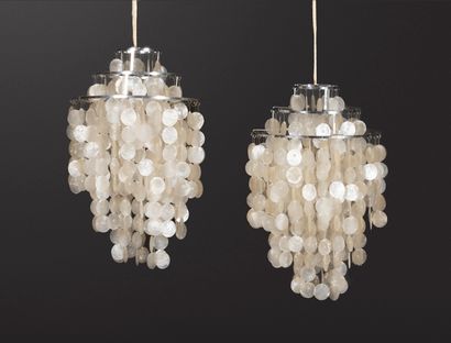 Verner PANTON (model of). 
Pair of suspensions...