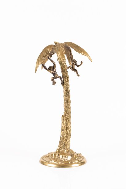 Work of the years 1970/80. Bronze lamp base...