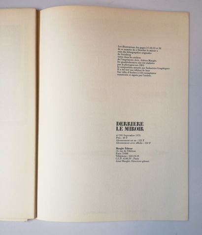 Set of 14 magazines DERRIERE LE MIROIR :
...