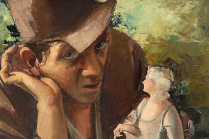 Jean D'ESPARBES (1899-1968)
Man with a doll
Oil...