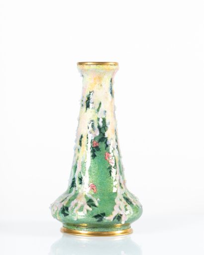 Jules SARLANDIE (1853-1910)
Vase enamelled...