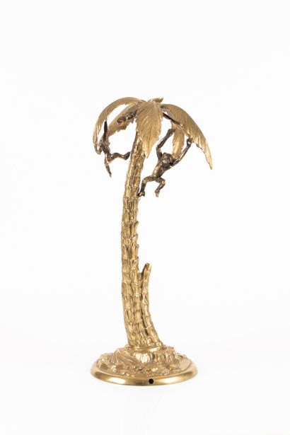 Work of the years 1970/80. Bronze lamp base...