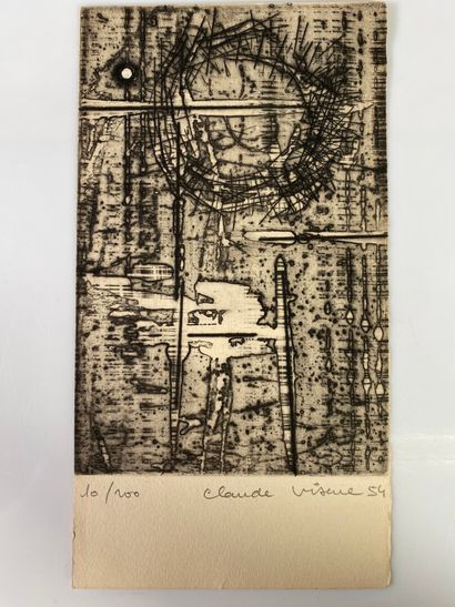 Claude VISEUX (1927 2008). 
Set of three...
