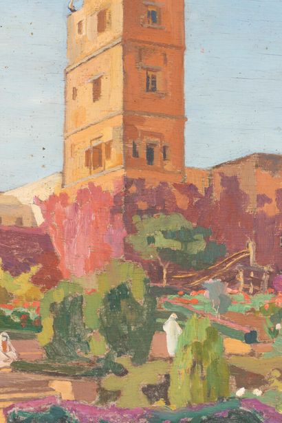Jean BALDOUI (1890-1955)
Le jardin des Oudayas...