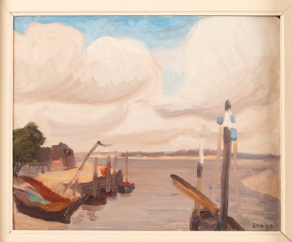 Jules Émile ZINGG (1882-1942)
Port by the...