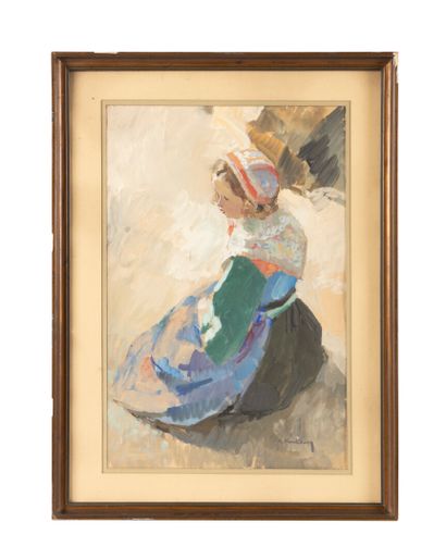 André MÉRIEL-BUSSY (1902-1985)
Small seated...