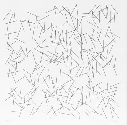 Vera MOLNAR (née en 1924)
Inclinaisons, 1968
Sérigraphie,...