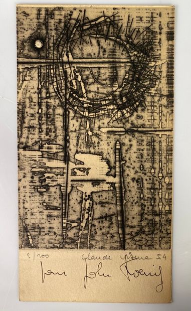 Claude VISEUX (1927 2008). 
Set of three...