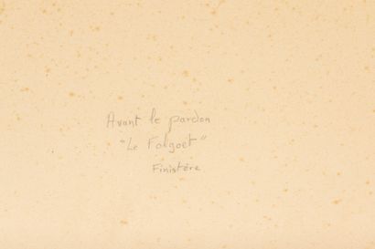 Mathurin MÉHEUT (1882-1958) 
Before the pardon,...