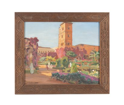 Jean BALDOUI (1890-1955)
Le jardin des Oudayas...