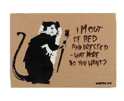 BANSKY (born 1974) after
I mout of bed and...