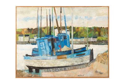 Guy BARDONE (1927-2015)
Blue Hulls in Concarneau,...