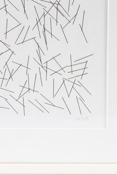 Vera MOLNAR (née en 1924)
Inclinaisons, 1968
Sérigraphie,...