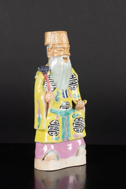 CHINE - Epoque JIAQING (1796 - 1820)
Statuette...