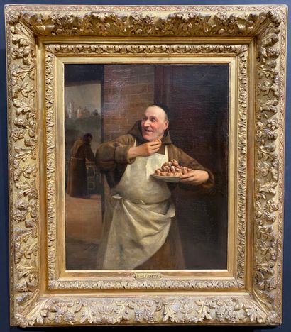 José FRAPPA (1854-1904)
Moine avec un plat...
