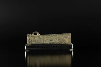 Axe with socket and side ring of Breton type
Bronze
France,...