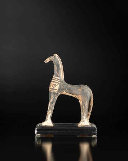 Large horse probably from a vase cover. It...