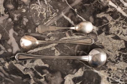 Ensemble en argent, principalement du XIXème...