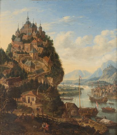 Johannes DE VOU (1660-1707)
Animated mountainous...