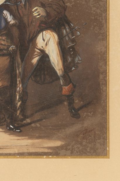 NADAR (1820-1910)
Two Men in Disguise, 1853
Gouache...