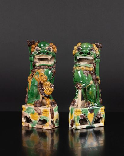 CHINE - Epoque KANGXI (1662 - 1722)
Paire...