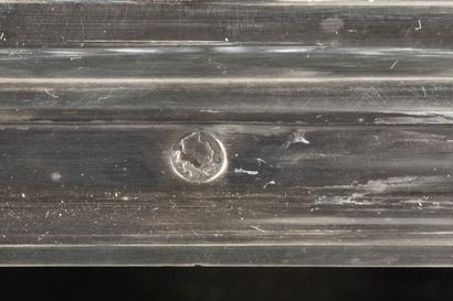 Paire de salerons double en argent, bases...