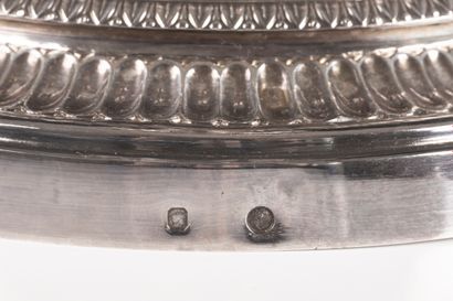 Calice en argent et vermeil, riche décor...