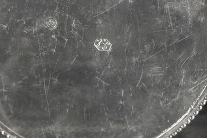 Paire de petites corbeilles en argent ajouré...