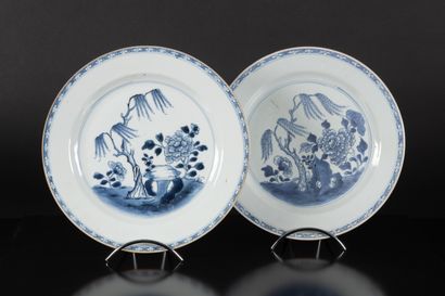 CHINE - Compagnie des Indes XVIIIème siècle
Deux...