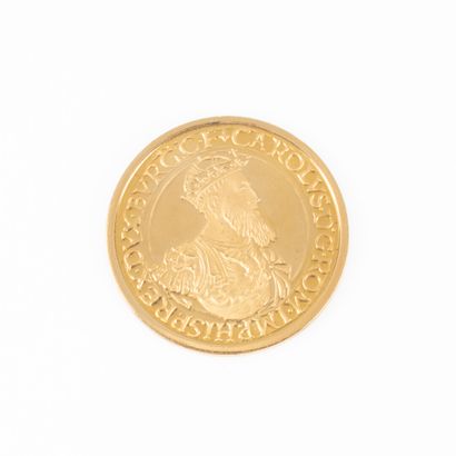 Gold coin 50 Ecus 1987. Belgium. 17.26 g