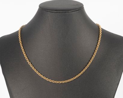 Necklace in yellow gold 18K 750 thousandth...