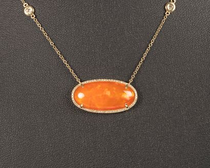 Necklace in yellow gold 750°/.(18K) 4g30...