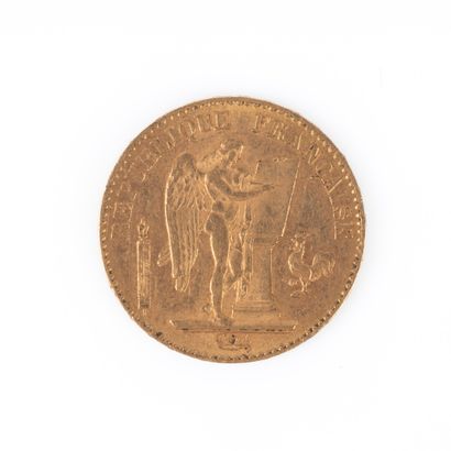 1 gold coin : 20FF 1895. 6,43 g