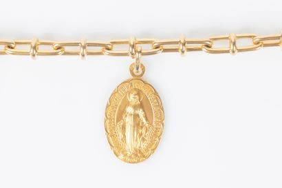 Bracelet in yellow gold 18K 750 thousandths...