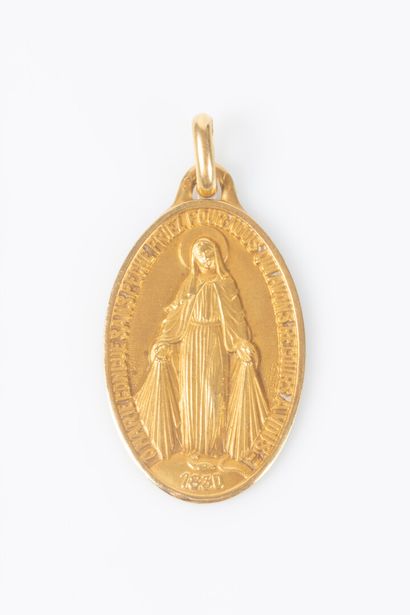 AUGISPendentif en or jaune 18K 750 millièmes...