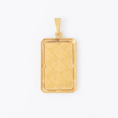 Pendant in yellow gold 18K 750 thousandths...