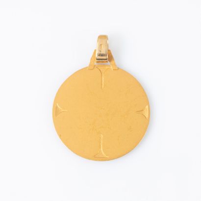 Pendant in yellow gold 18K 750 thousandths...