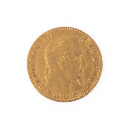 4 coins of 20 francs gold (2 Napoleon III,...