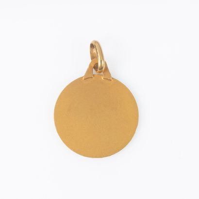 Pendentif en or jaune 18K 750 millièmes au...