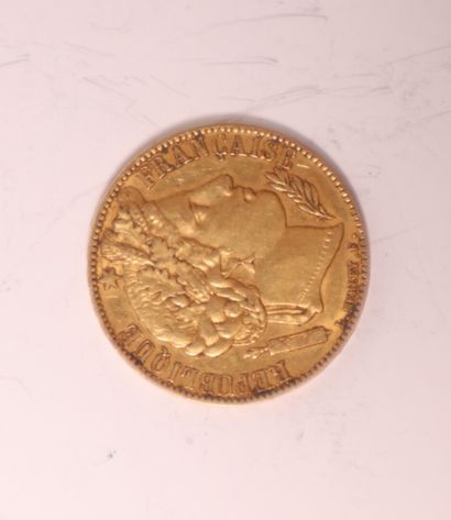1 gold coin 20FF French Republic 1850.
