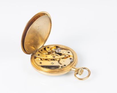 Chronomètre Azur en or jaune avec sa chaîne...