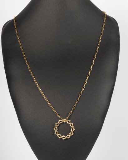 Necklace in yellow gold 18K 750 thousandths...