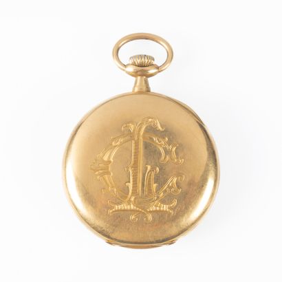 Chronomètre Azur en or jaune avec sa chaîne...