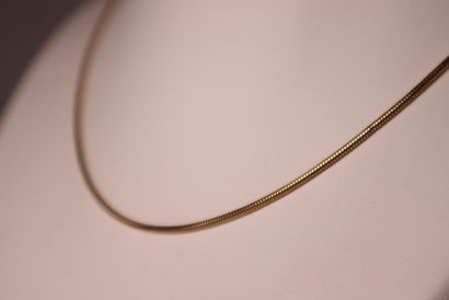 Collier en or maille fantaisie. 4,68g