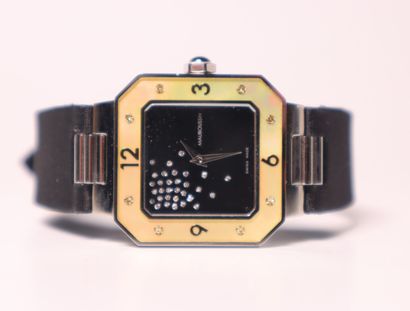 MAUBOUSSIN. Montre de dame en acier, modèle...