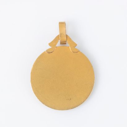 Pendentif en or jaune 18K 750 millièmes de...